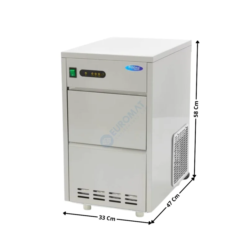 Machine à glaçons 24Kg/24H – Série économique | 09300122 | MAXIMA Prix Cassé