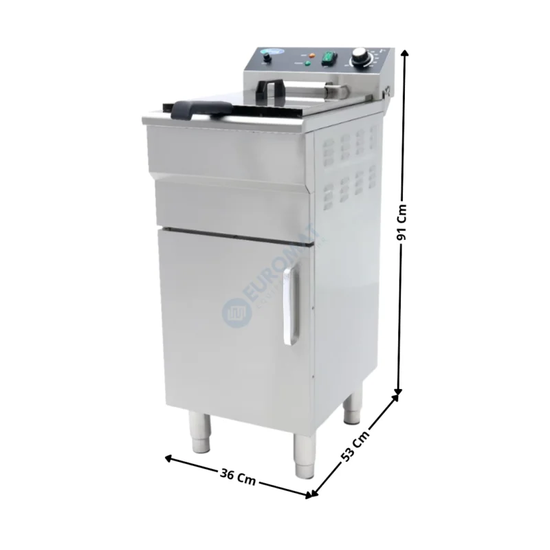 Super Prix Friteuse électrique 16L. avec Vidange – Sur socle – Série économique | 09365157 | MAXIMA