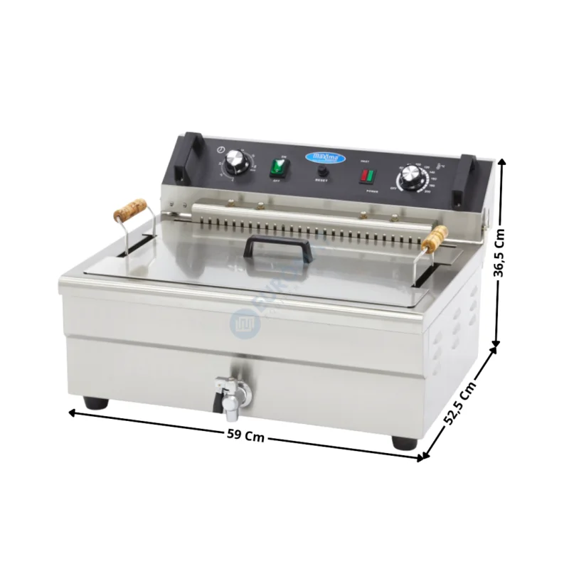 Friteuse électrique 20L. – A poser – Série économique | 09365020 | MAXIMA Prix Cassé