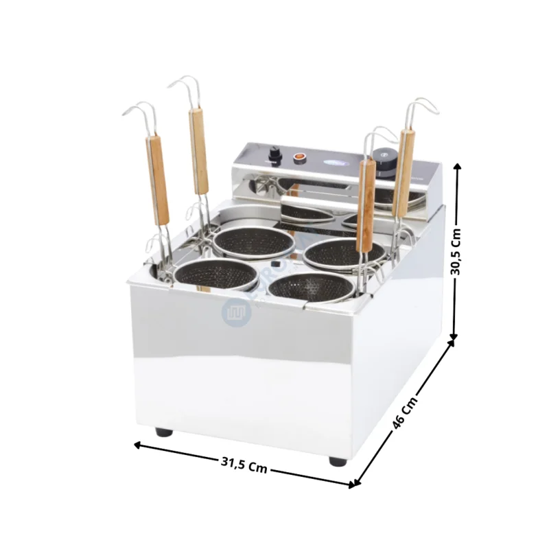 Cuiseur à pâtes 8L électrique / Avec 4 Paniers | 09374141 | MAXIMA Haute Qualité
