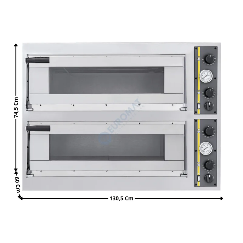 Marque Four à pizza compact 6 pizzas – 2 Niveaux | ALFAXL33L | OTTIMADE
