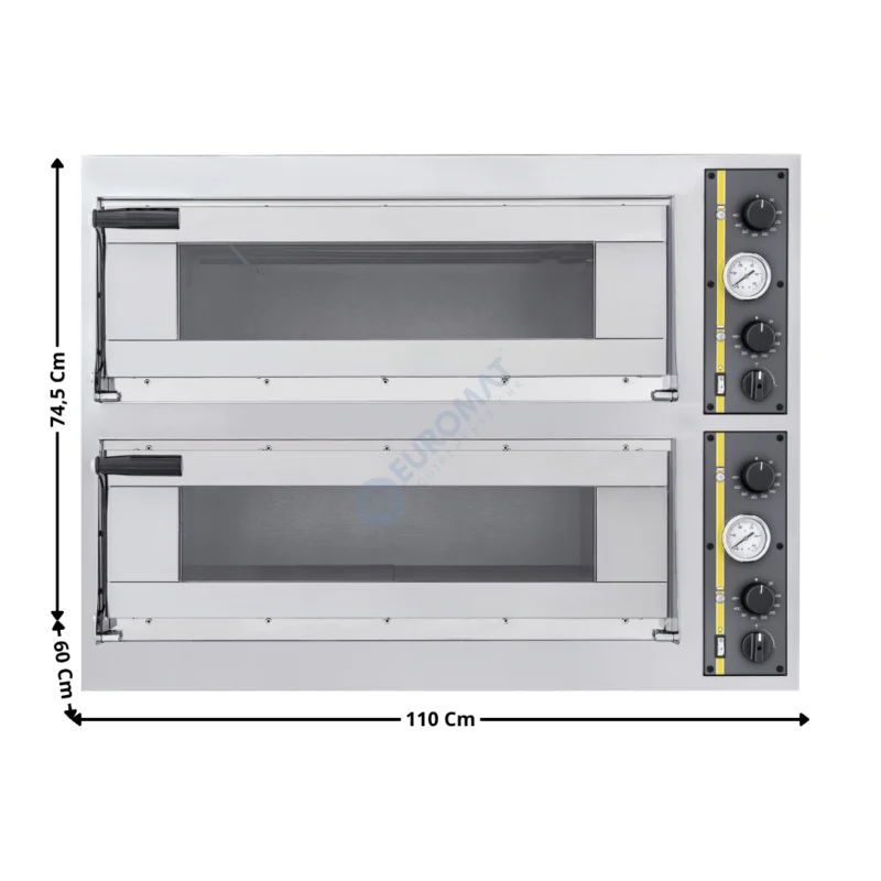 Solde Four à pizza compact 4 pizzas – 2 Niveaux | ALFAXL22L | OTTIMADE