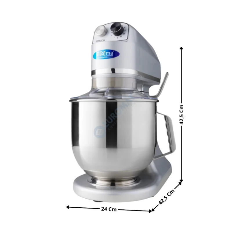 Mixer planétaire 7 L. – Argent – Gamme Economique | 09360755 | MAXIMA Solde