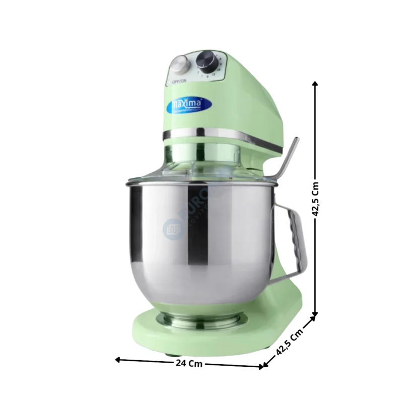 Mixer planétaire 7 L. – Vert Pastel – Gamme Economique | 09300153 | MAXIMA Super Prix