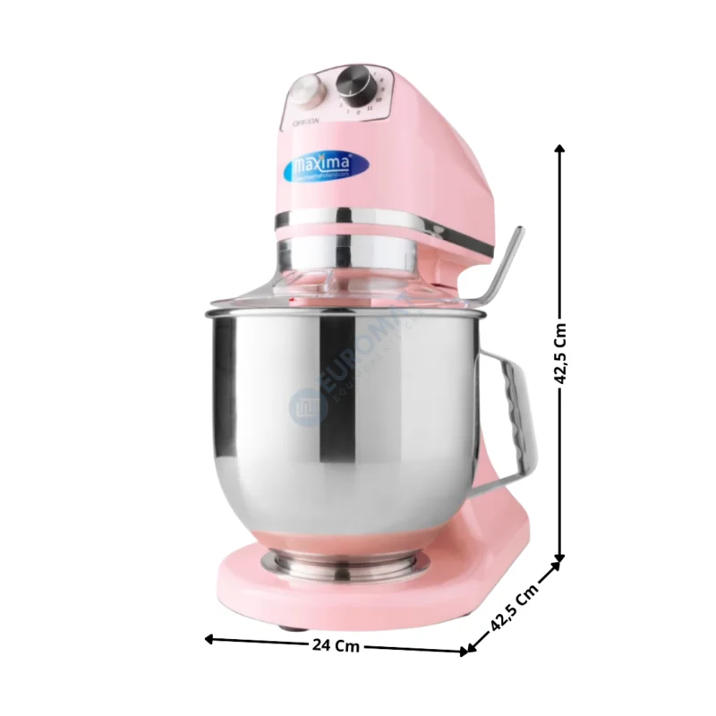 Mixer planétaire 7 L. – Rose – Gamme Economique | 09300151 | MAXIMA Bon Marché