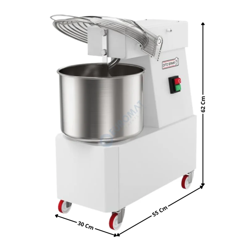 Offre Spéciale Pétrin 10 L. – Cuve & Tête fixe / Simple Vitesse / 230V – SUPER-PRO Series | 602282 | DITO SAMA