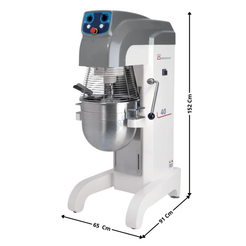 Réduction Batteur/Mélangeur 40L. / 3 Vitesses 400V – Série MX | MX40T | MECNOSUD