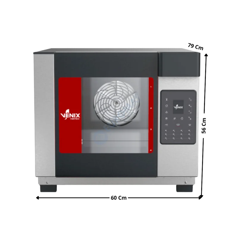 Four à Convection avec « Sensitive Control 7 » – 4 x 460x340 / GN2/3 – VERTEX Series | VE043LTHAERC | VENIX Promotion