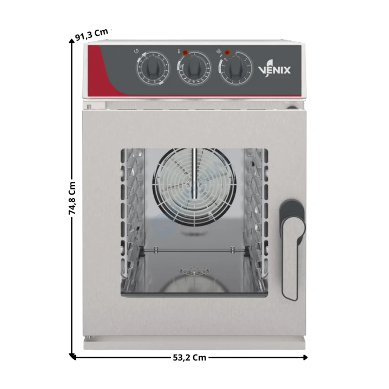 Four Mixte à Injection Direct « Compact » à Commande Manuelle – 6 x GN1/1 – RIALTO Series | R06M0N0 | VENIX Offre Limitée