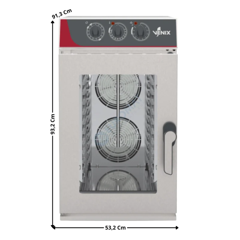 Usine Directe Four Mixte à Injection Direct « Compact » à Commande Manuelle – 10 x GN1/1 – RIALTO Series | R10M0N0 | VENIX