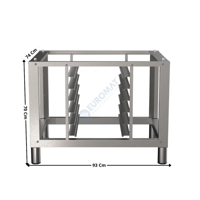 Commande En Gros Support de Four a Sole H. 70Cm / 6 x GN1/1 ou 400x600 – SQUERO DECK Series | TA9374H70S | VENIX