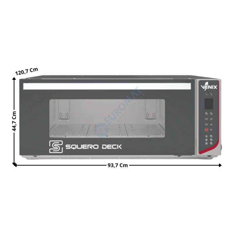 Commande En Gros Four à Sole 2 x 600x400 – Modèle SQUERO DECK – Sol en Acier Inoxydable | SQDK02DGBD03S | VENIX