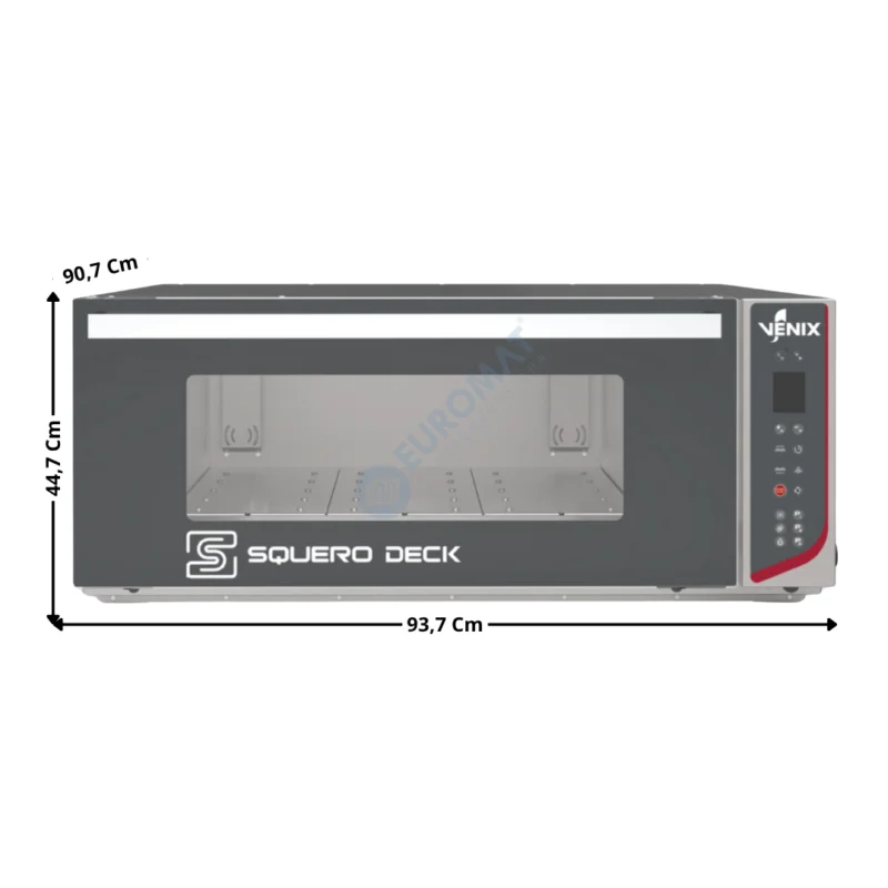 Four à Sole 1 x 600x400 – Modèle SQUERO DECK – Sol en Acier Inoxydable | SQDK01DGBD03S | VENIX Prix Promo