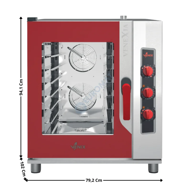 Haute Qualité Four Mixte à Injection Direct / Version Manuelle – 6 x 400x600 / GN1/1 – VENEXIA Series | SG06M0G0 | VENIX