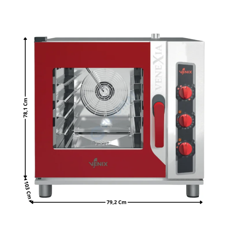 Four Mixte à Injection Direct / Version Manuelle – 4 x 400x600 / GN1/1 – VENEXIA Series | SG04M0G0 | VENIX Meilleure Vente