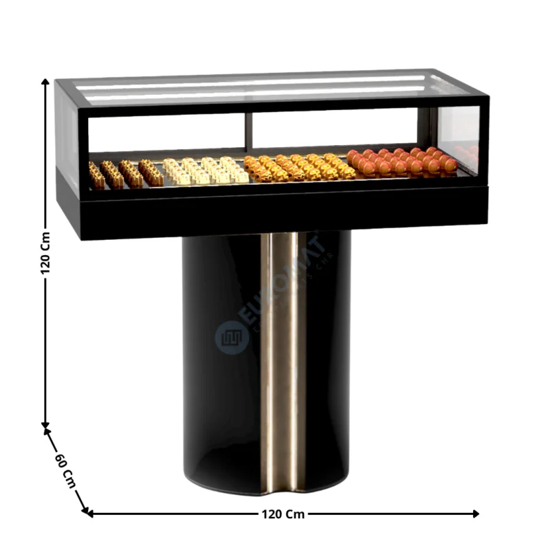 Vitrine Réfrigéré 120 Cm sur Support « Prestige » – Série Premium | IN12020120T | SAYL Expédition Rapide
