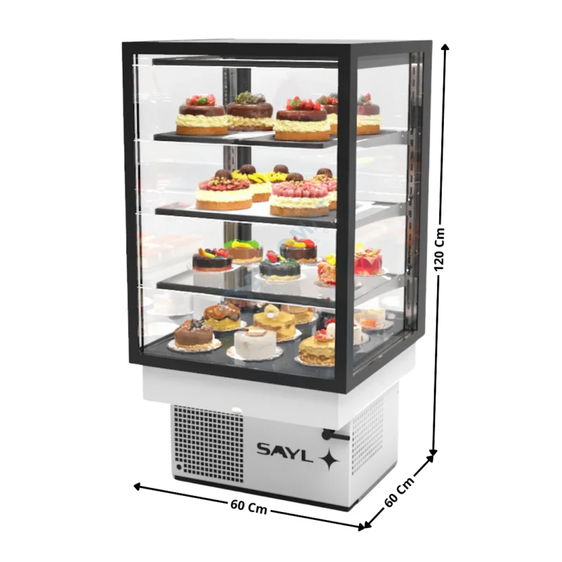 Expédié Aujourd’hui Vitrine Réfrigérée de Comptoir Encastrable 60 Cm « Trois Etagères » – Série Premium | DP6080 | SAYL