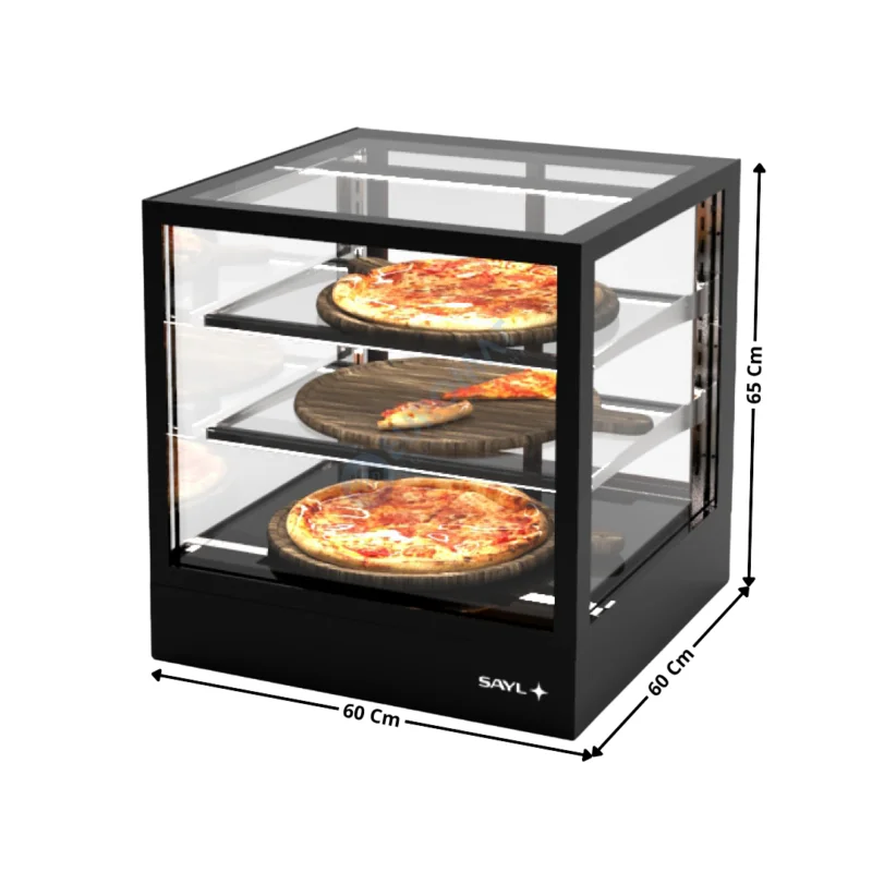 Soldes Vitrine Chauffante à Poser 60 Cm « Deux Niveaux » – Série Premium | IN6060CB | SAYL