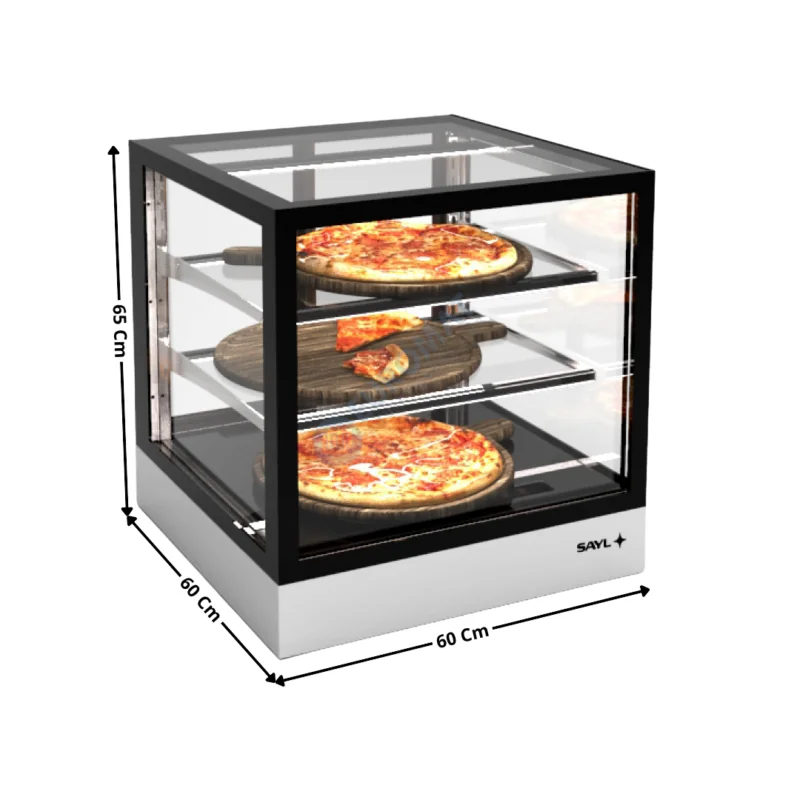 Offre Spéciale Vitrine Chauffante à Poser 60 Cm « Deux Niveaux » – Série Premium | IN6060C | SAYL
