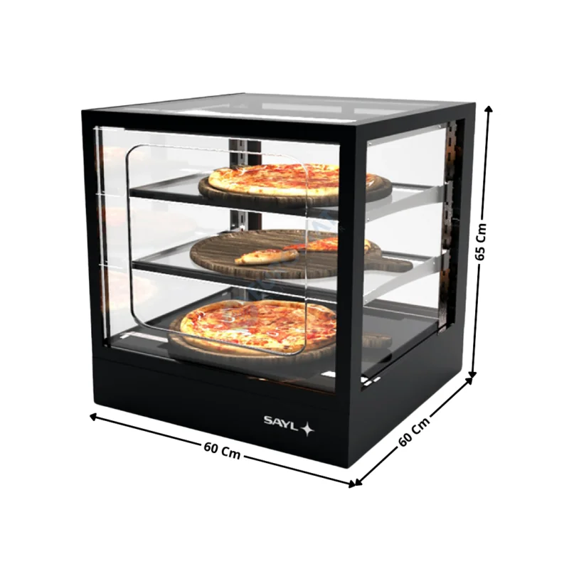 Vitrine Chauffante à Poser 60 Cm « Deux Niveaux – SelfService Ouvert » – Série Premium | IN6060CG | SAYL Prix Cassé