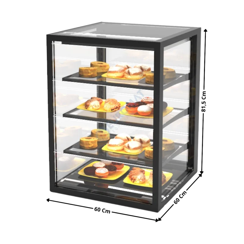 Super Prix Vitrine Neutre à Poser 60 Cm « Trois Niveaux – Haute » – Série Premium | IN6080N | SAYL