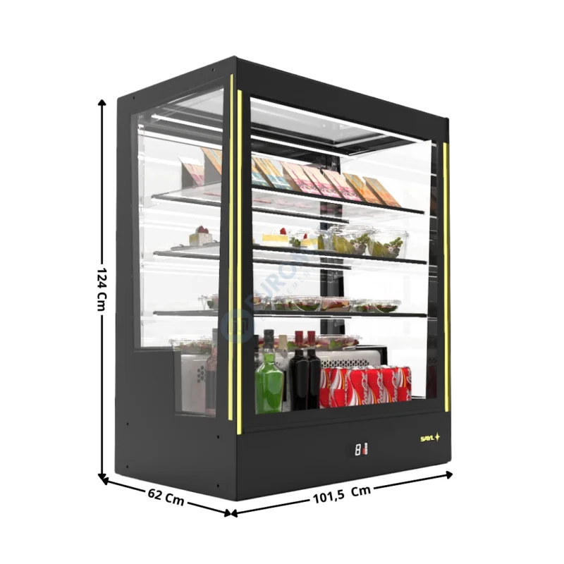 Meilleure Vente Vitrine Réfrigérée de Comptoir « 3 Niveaux » / Service Arrière – Série Premium | PAKRAC | SAYL