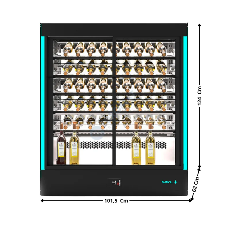 Authentique Vitrine Réfrigérée de Comptoir 50 Bouteilles / Service Avant – Série Premium | PAKRCAW+2ES | SAYL