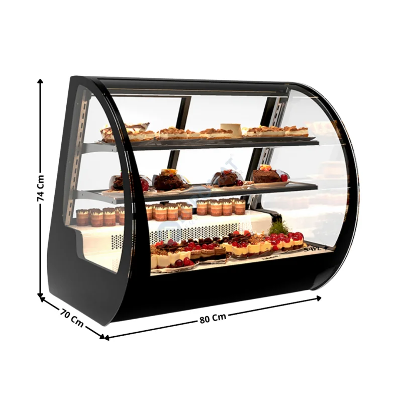 Vitrine Réfrigérée de Comptoir 80 Cm – Série Premium | VV | SAYL Achetez Aujourd’hui