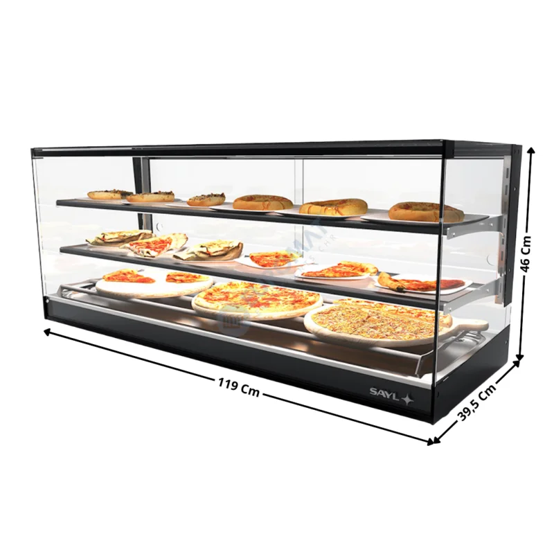 Prix Choc Vitrine Chauffante à Poser 119 Cm – Série Premium | CLO26S2 | SAYL