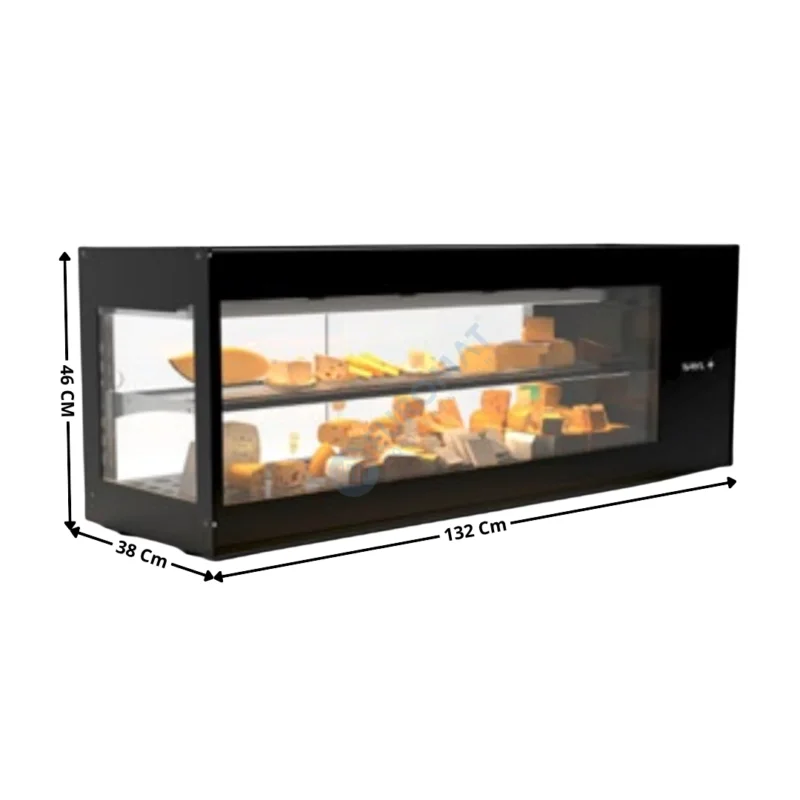 Vitrine à Fromages de Comptoir 132 Cm – Série Premium | VTLG6PSP | SAYL Produit De Marque