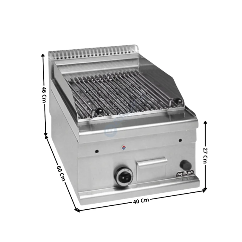 Commander Vite Grillade charcoal poisson 1 zone gaz MINIMA 600 | GPL46P | MBM