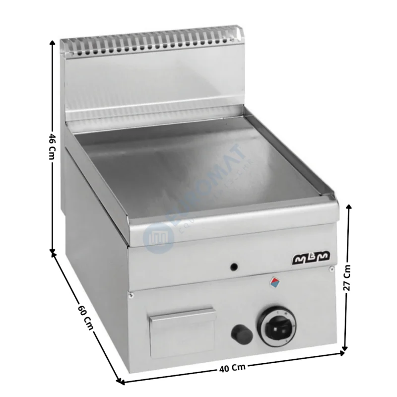 Offre Exclusive Plaque / Plancha 1 zone acier gaz MINIMA 600 | GFT46L | MBM