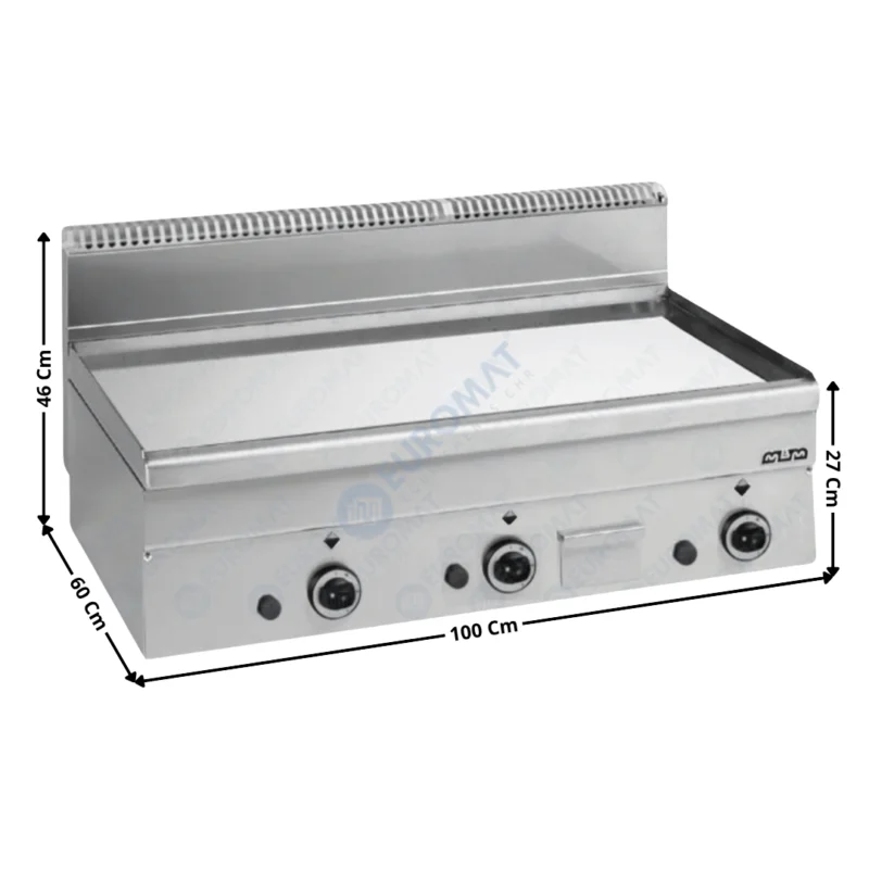 Acheter En Ligne Plaque / Plancha 3 zones chromée gaz MINIMA 600 | GFT106LC | MBM