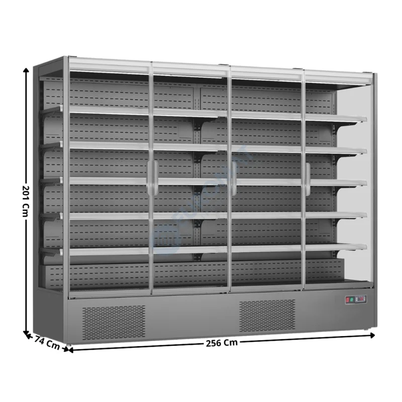 Vente Flash Armoire vitrée 4 portes battantes 2585 Litres – Gamme GMS KVISION | KVISION250 | HOREKUS