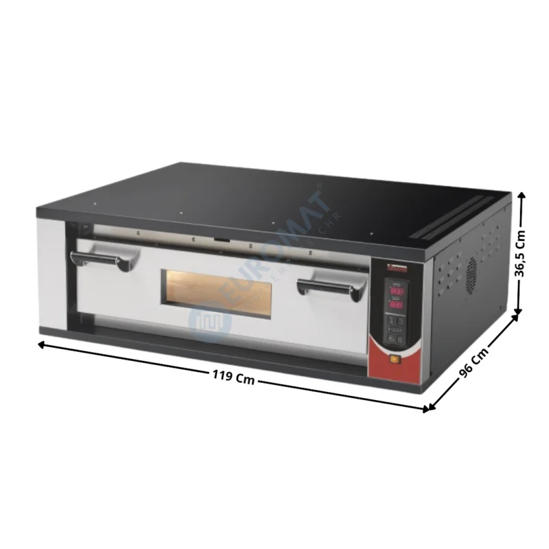 Four à pizza 4 pizzas – Modèle VESUVIO 85X70 « Entièrement Réfractaire » – 1 Niveau | 30401113E | SIRMAN Authentique