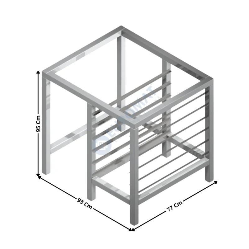 Livraison Gratuite Support pour Four à pizza LIPARI 2C / Glissières 400x600 – Hauteur 95 Cm | 28010239 | SIRMAN