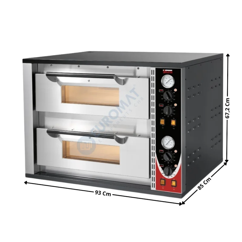 Offre Spéciale Four à pizza 8 pizzas – Modèle LIPARI – 2 Niveaux | 30400913 | SIRMAN