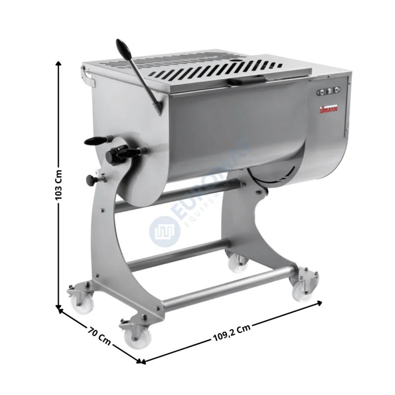 Mélangeur à Viande 162 Litres / Version Tri – Modèle IP 120 XP BA | 408071B02F | SIRMAN Réduction