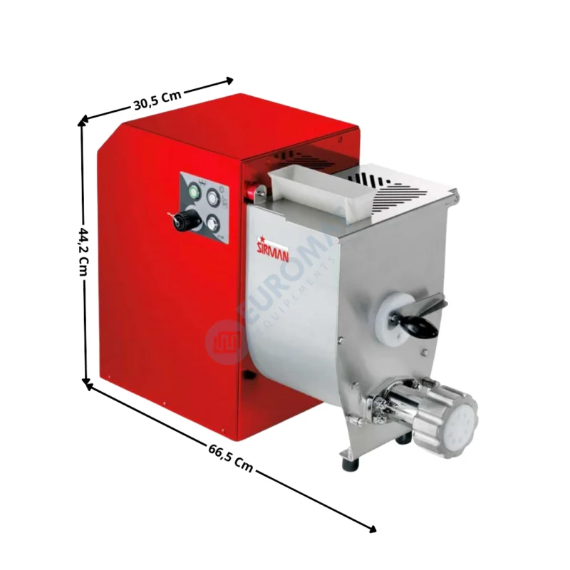 Prix Choc Machine à Pâtes Fraîches 4 KG / Rouge – CONCERTO 5 | 40115052R | SIRMAN