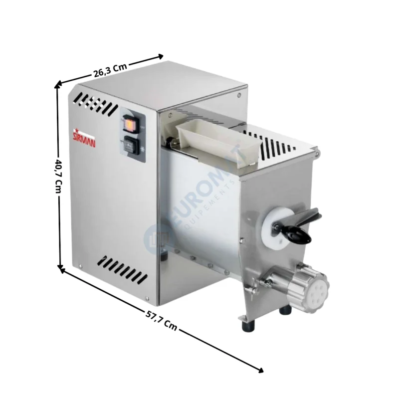 Machine à Pâtes Fraîches 2,5 KG – SINFONIA 2 | 40116002 | SIRMAN Offre Spéciale