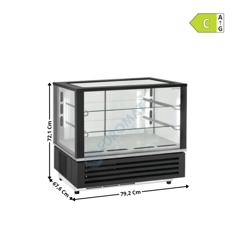 Vitrine à Dessert Réfrigérée Panoramique – 180L. | RG800 | COOL HEAD Satisfait Ou Remboursé