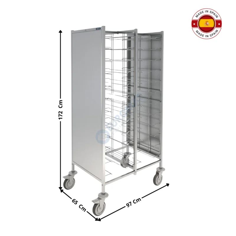 Acheter Direct Chariot à Plateaux pour Fast-Food / Double / Fermé – Série Premium | F0261202 | DISTFORM