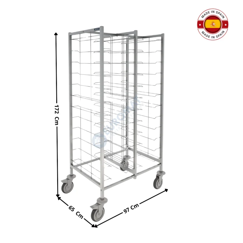 Top Vente Chariot à Plateaux pour Fast-Food / Double – Série Premium | F0261201 | DISTFORM