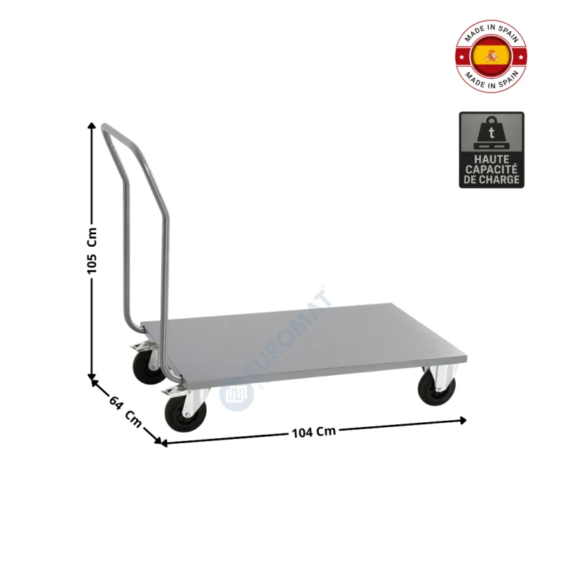 Bon Plan Chariot plateforme en inox – 100% INOX – Série Premium | F0260002 | DISTFORM
