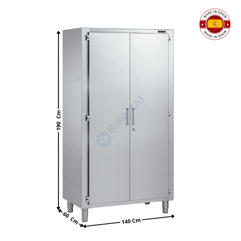 Promotion Saisonnière Armoire neutre 140 Cm à Portes Battantes / Avec Serrure – Série Premium | F0240008 | DISTFORM