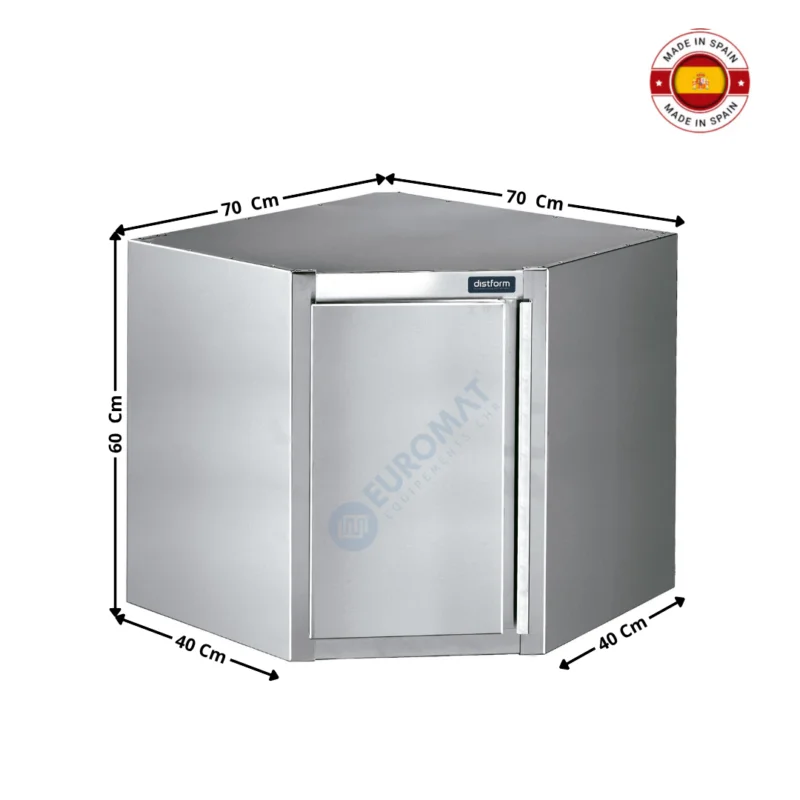 Jusqu’à Épuisement Des Stocks Placard murale fermée 70x70cm / Spécial Angle / Porte Battante – Série Premium | F0240121 | DISTFORM