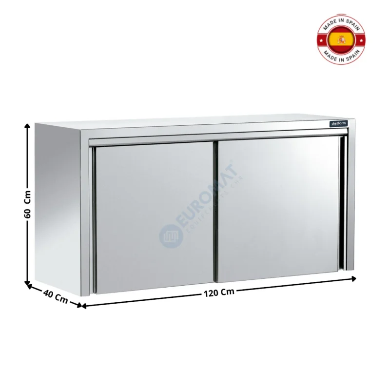 Placard murale fermée 120x40cm / Portes Coulissantes / Avec Egouttoir – Série Premium | F0240112 | DISTFORM Solde