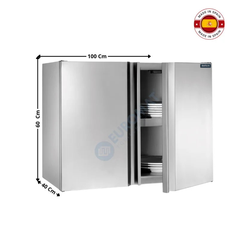 Paiement Sécurisé Placard murale fermée 100x40cm / Portes Battantes – Série Premium | F0240137 | DISTFORM