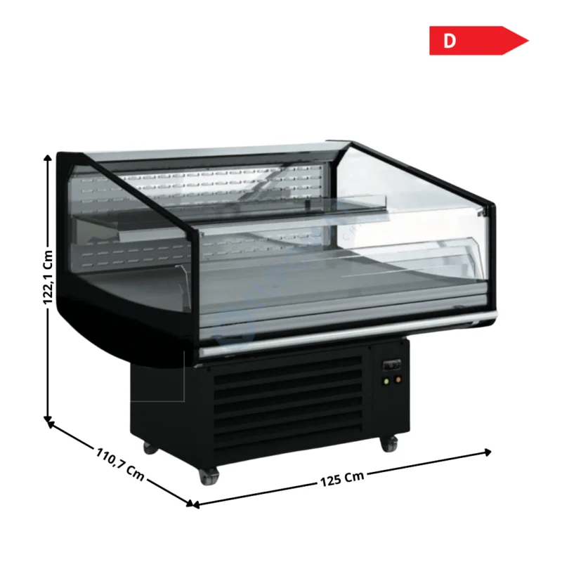 Nouvelle Collection Murale Réfrigérée 125 Cm – Libre service 1,2m2 – TYPE 1197 | VIS91251E | DOCRILUC