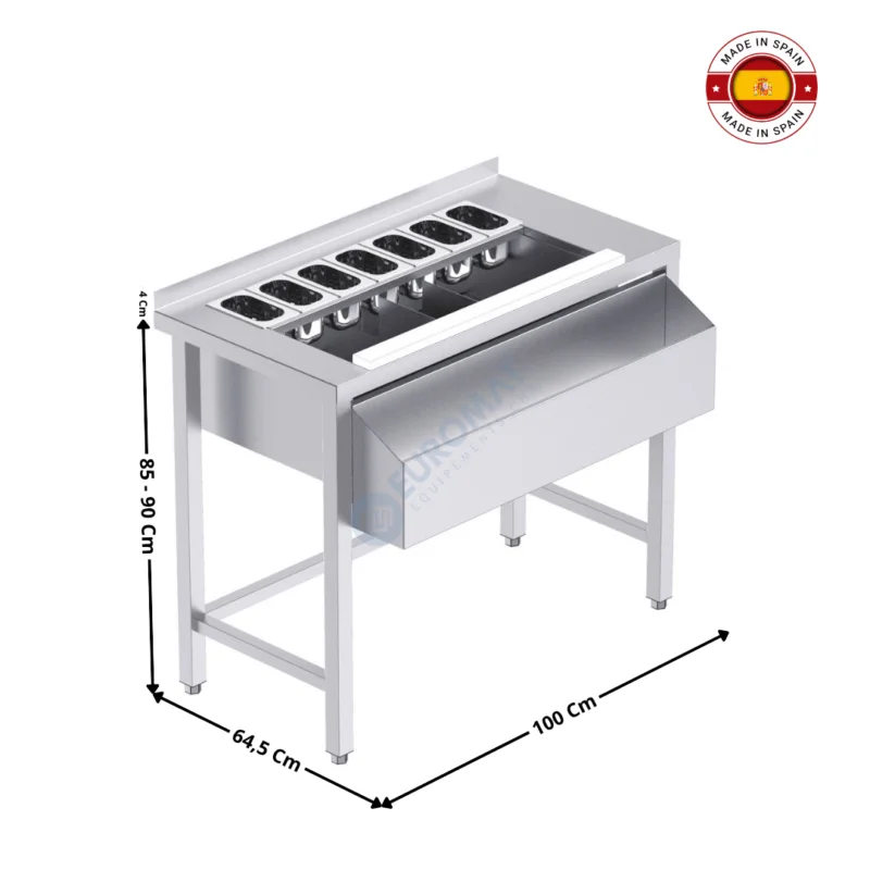 Meuble cocktails neutre / Sans étagère – 100 cm – Série Premium | FMC09010 | DISTFORM Acheter En Ligne